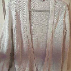 J. Jill Soft White Knit Cardigan - XS - Like New